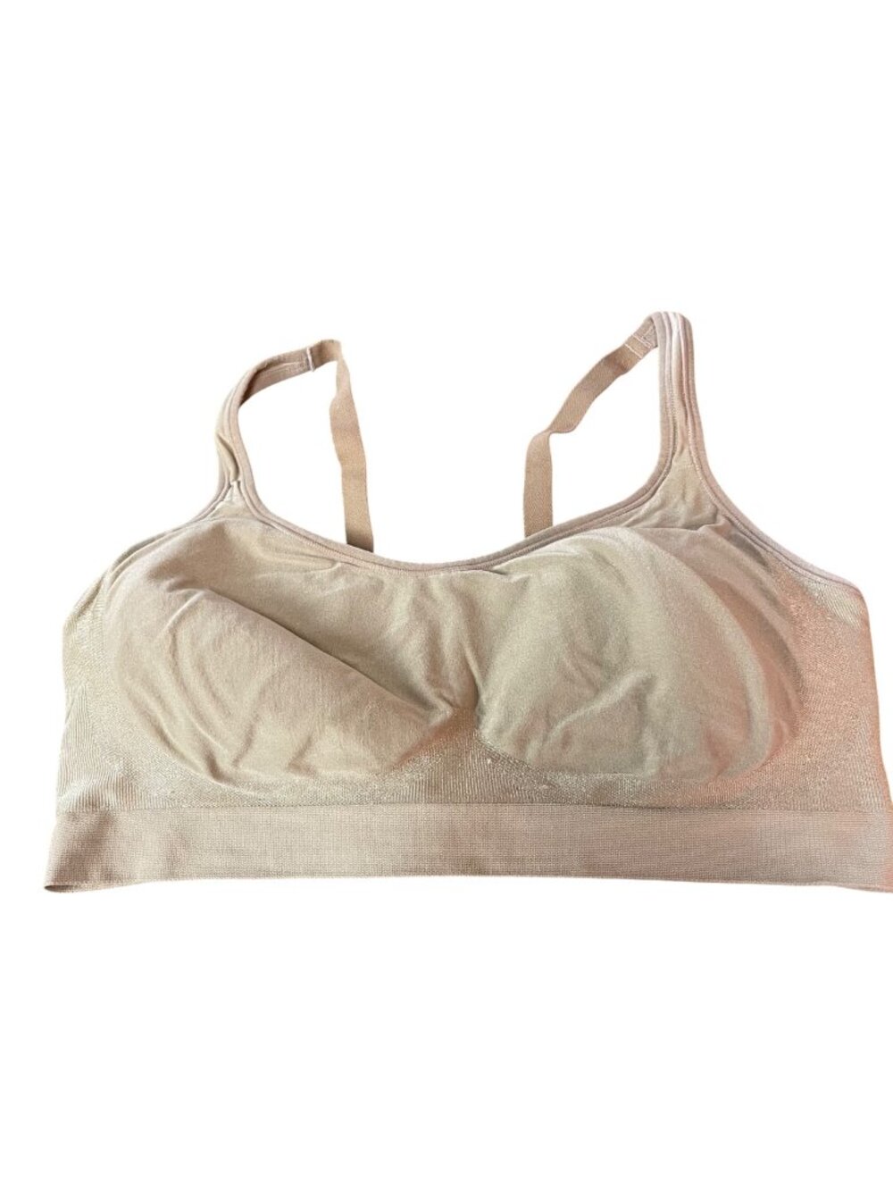 Underoutfit 459‎ The Comfort Shaping Bra Tan Sz XL Wireless Comfort